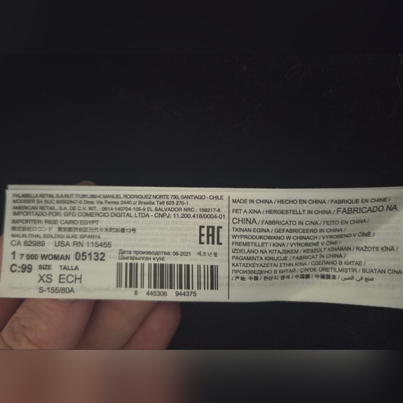 Mango Handmade Wool Blend Black Wrap Coat - Picture 16 of 16